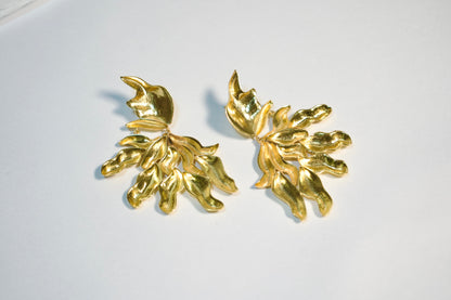 VINTAGE GOLD LEAF DANGLERS