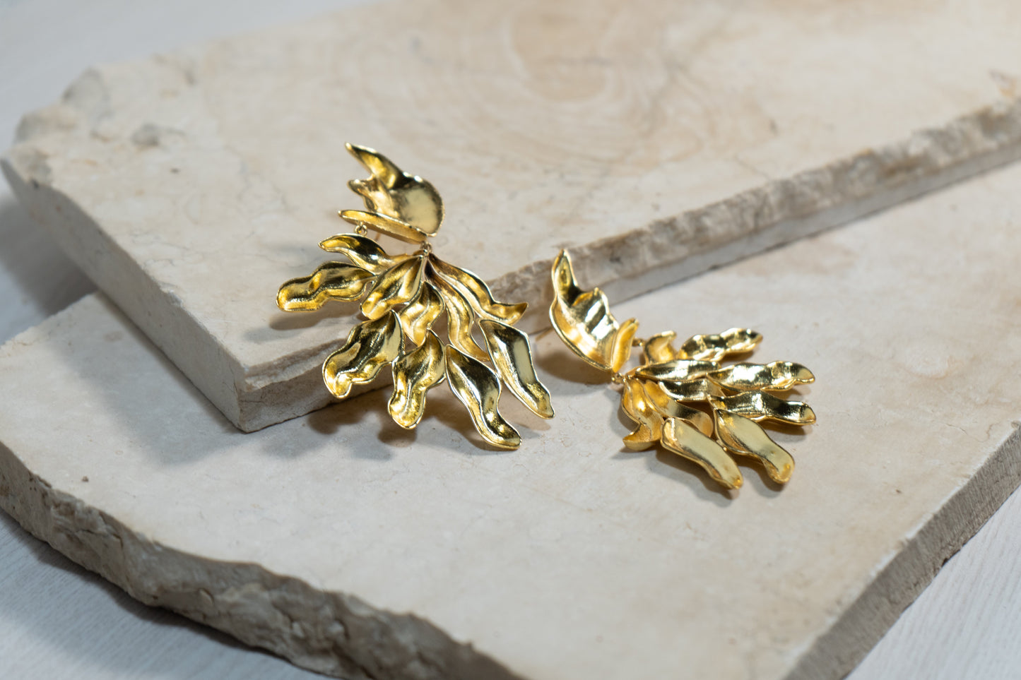 VINTAGE GOLD LEAF DANGLERS