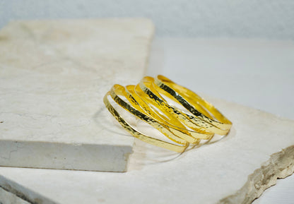 Hammered bangles